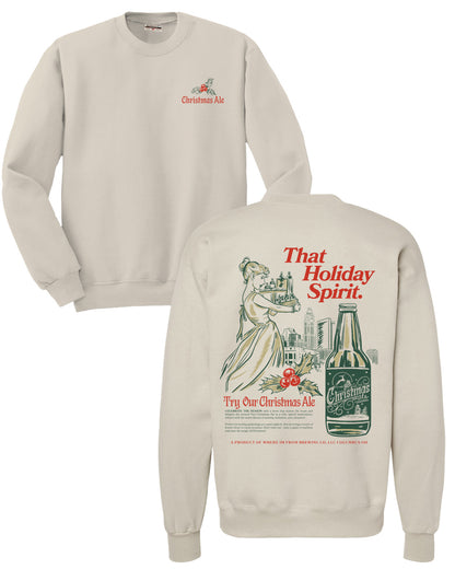 Christmas Ale Cotton Crew Sweatshirt