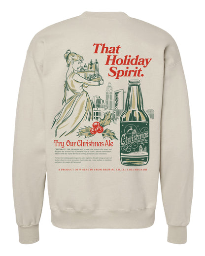 Christmas Ale Cotton Crew Sweatshirt