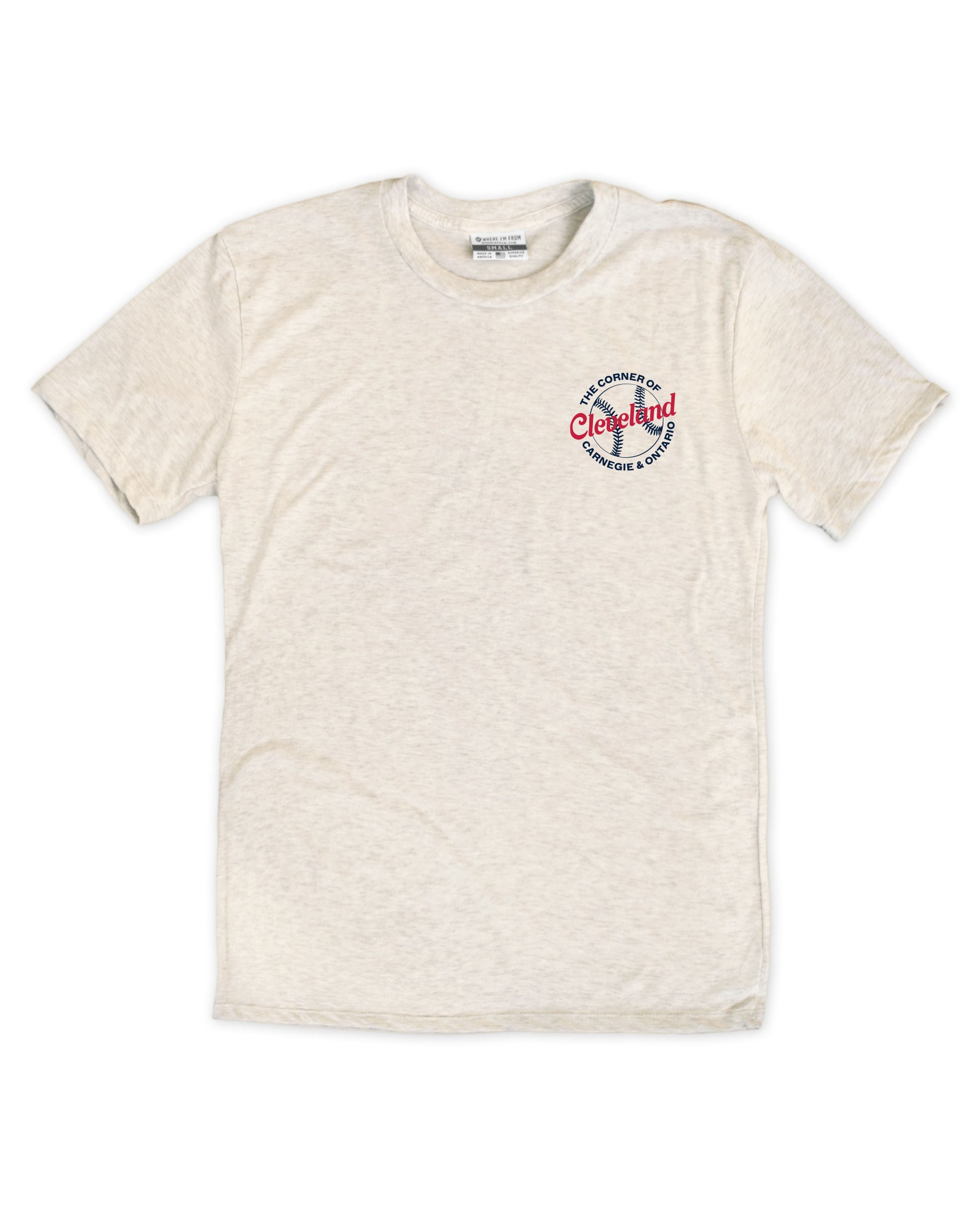 Cle Vintage Baseball Player F/B Tee