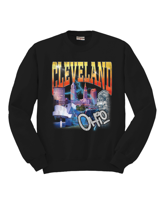 Cleveland 90s Cotton Crew Sweatshirt