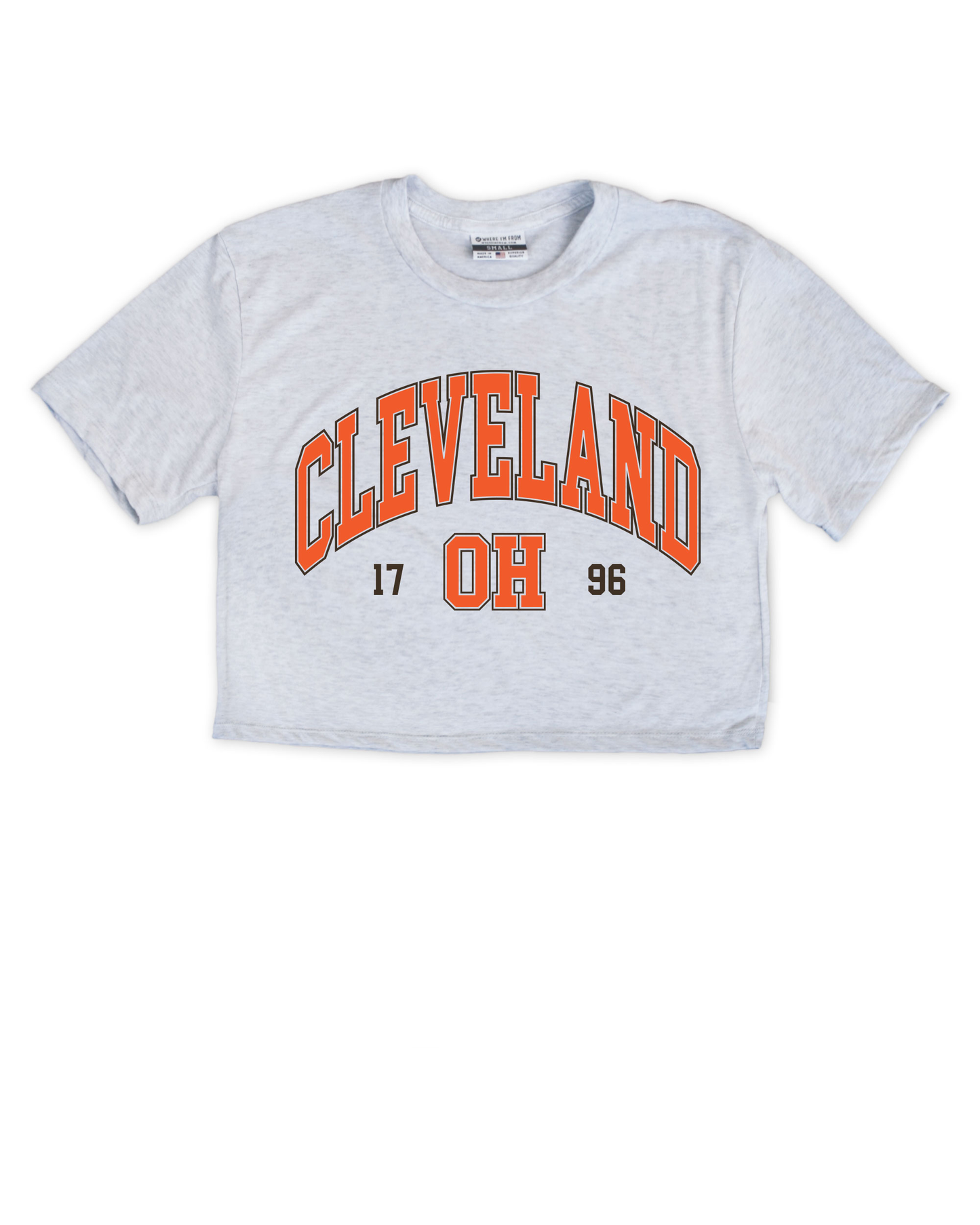 Cleveland OH 1796 Cropped Tee