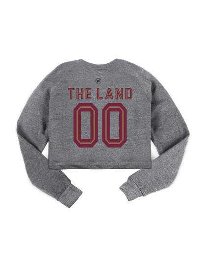 Cleveland Arch Jersey Cropped Crew Sweatshirt