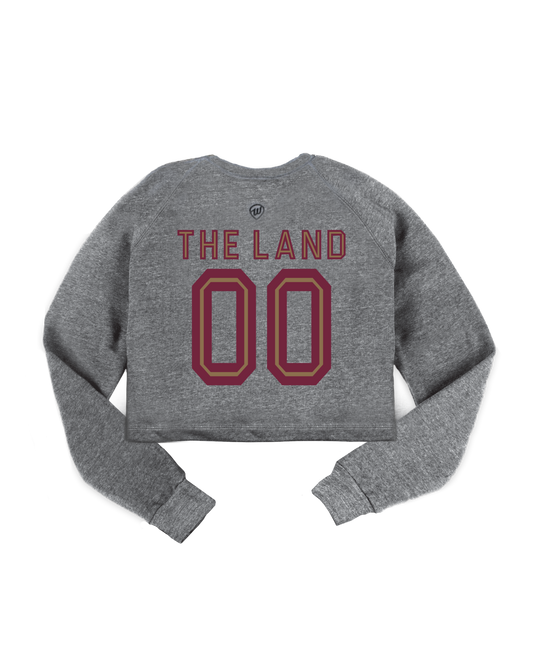 Cleveland Arch Jersey Cropped Crew Sweatshirt