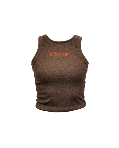 Cleveland Embroidered High Neck Tank