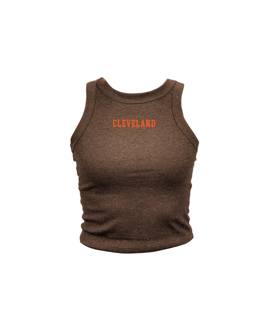 Cleveland Embroidered High Neck Tank