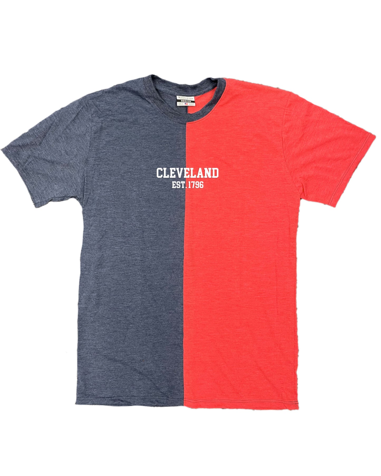Cleveland Est 1796 Embroidered Split Tee
