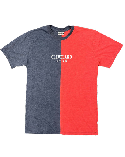 Cleveland Est 1796 Embroidered Split Tee