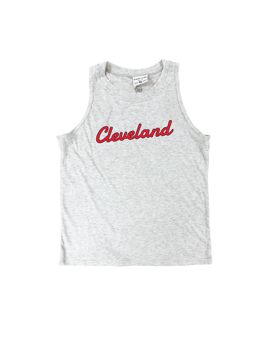 Cleveland Script Underline Relaxed Tank