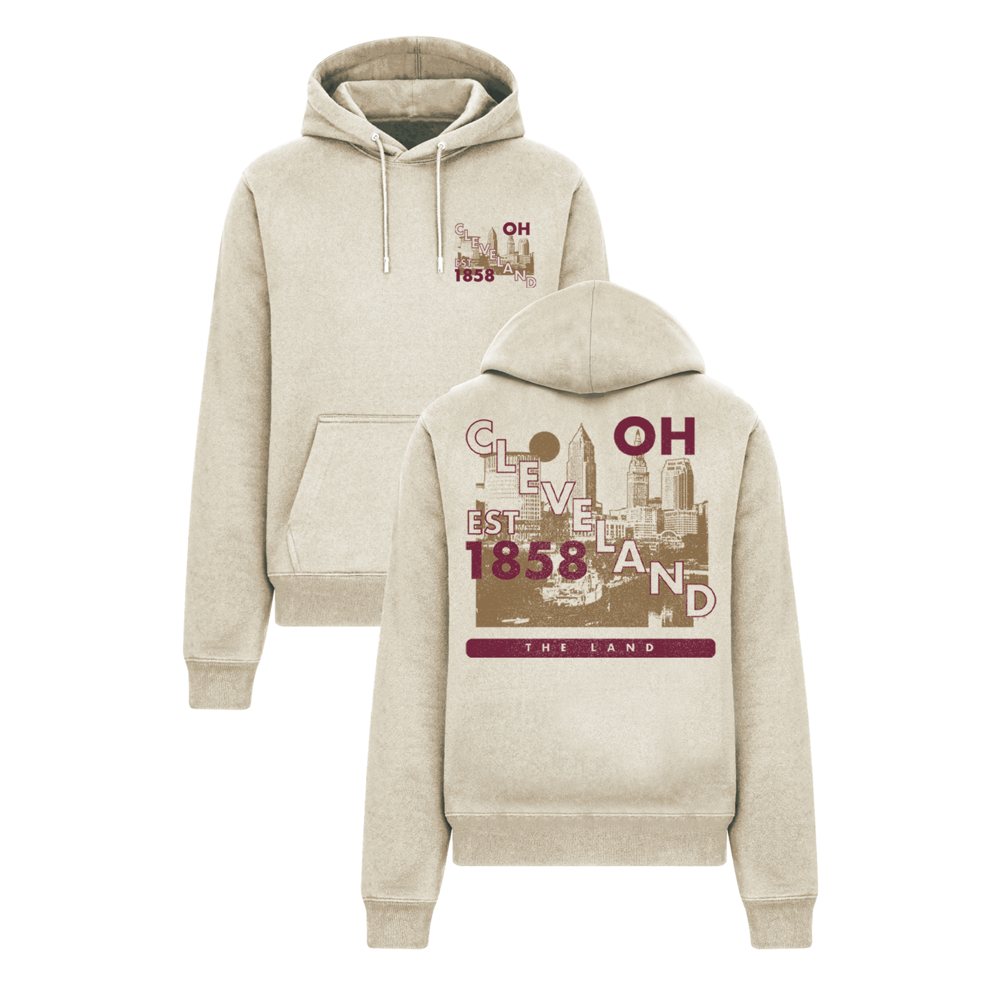 Cleveland Skyline Cotton Hoodie