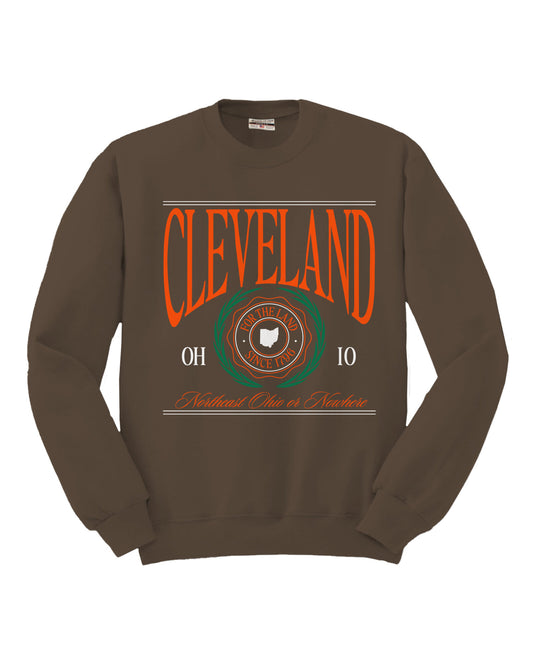 Cleveland Vines Cotton Crew Sweatshirt