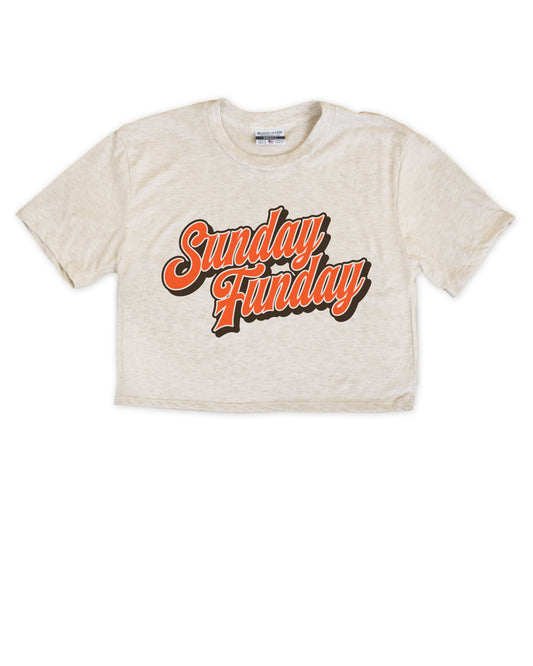 Cleveland Sunday Funday Cropped Tee