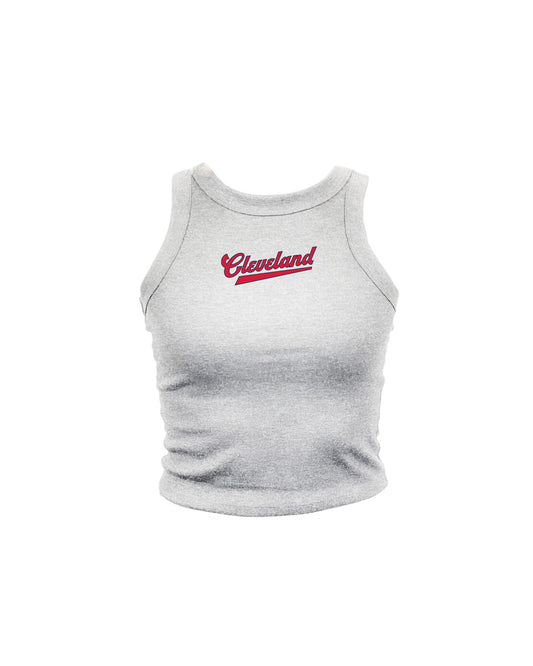 Cleveland Script Underline High Neck Tank