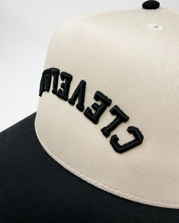 Cleveland Upside Down Two-Tone Trucker Hat