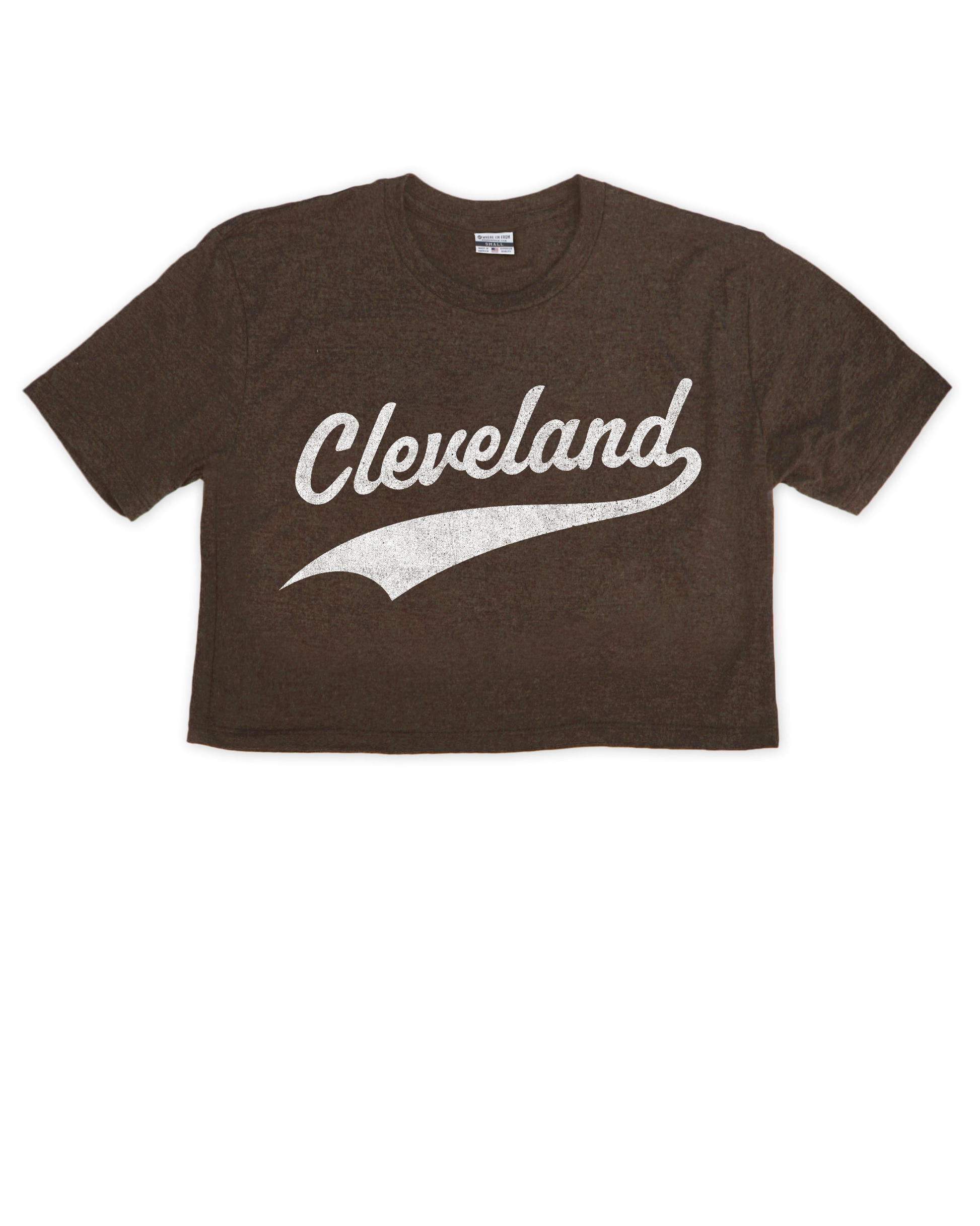 Cleveland Underline Varsity Cropped Tee