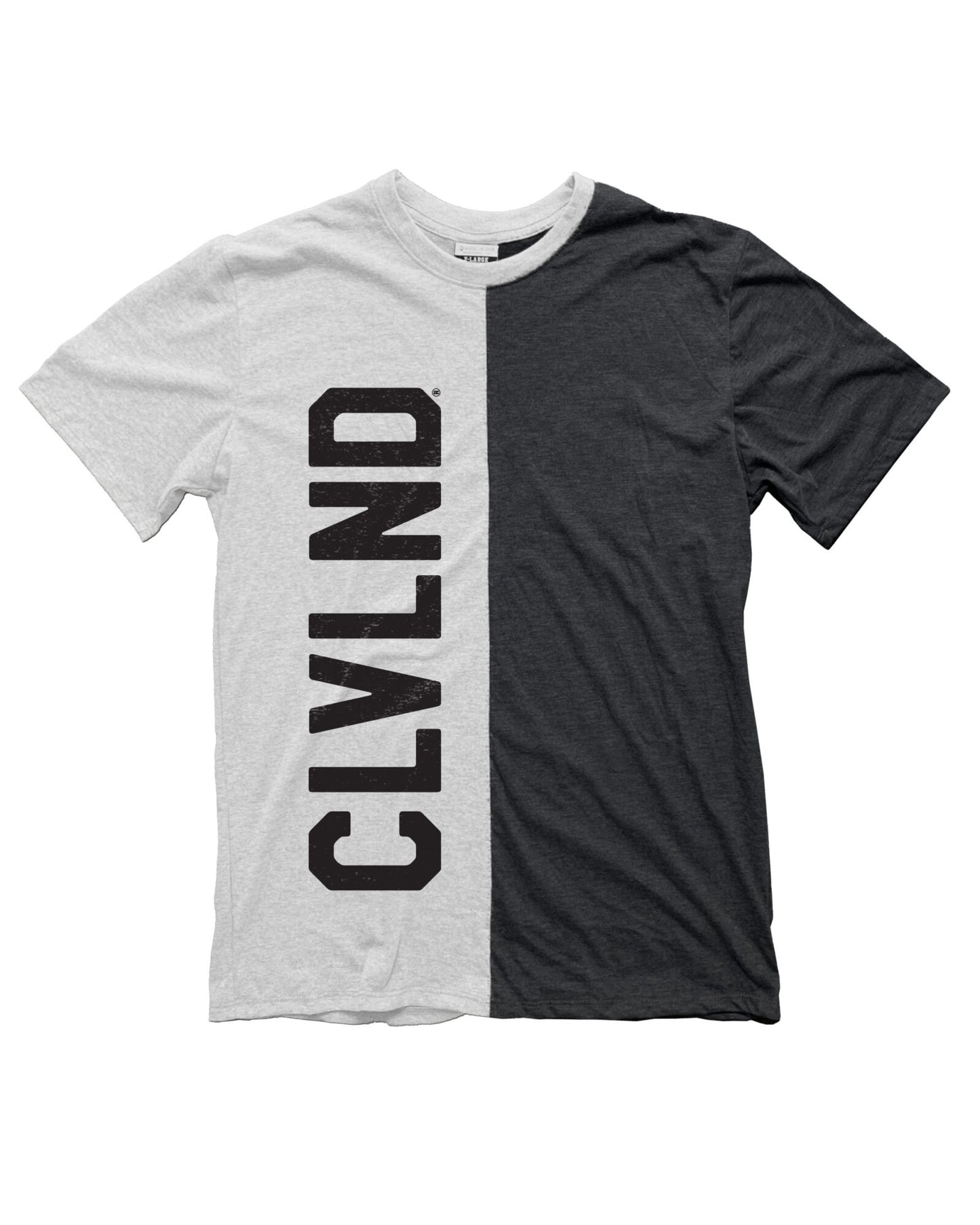 CLVLND Vertical Split Tee