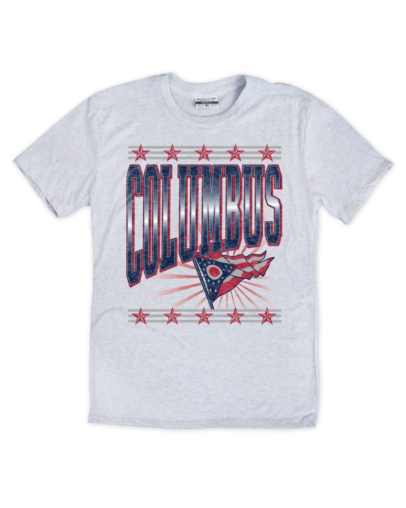 Columbus Retro Flag Tee