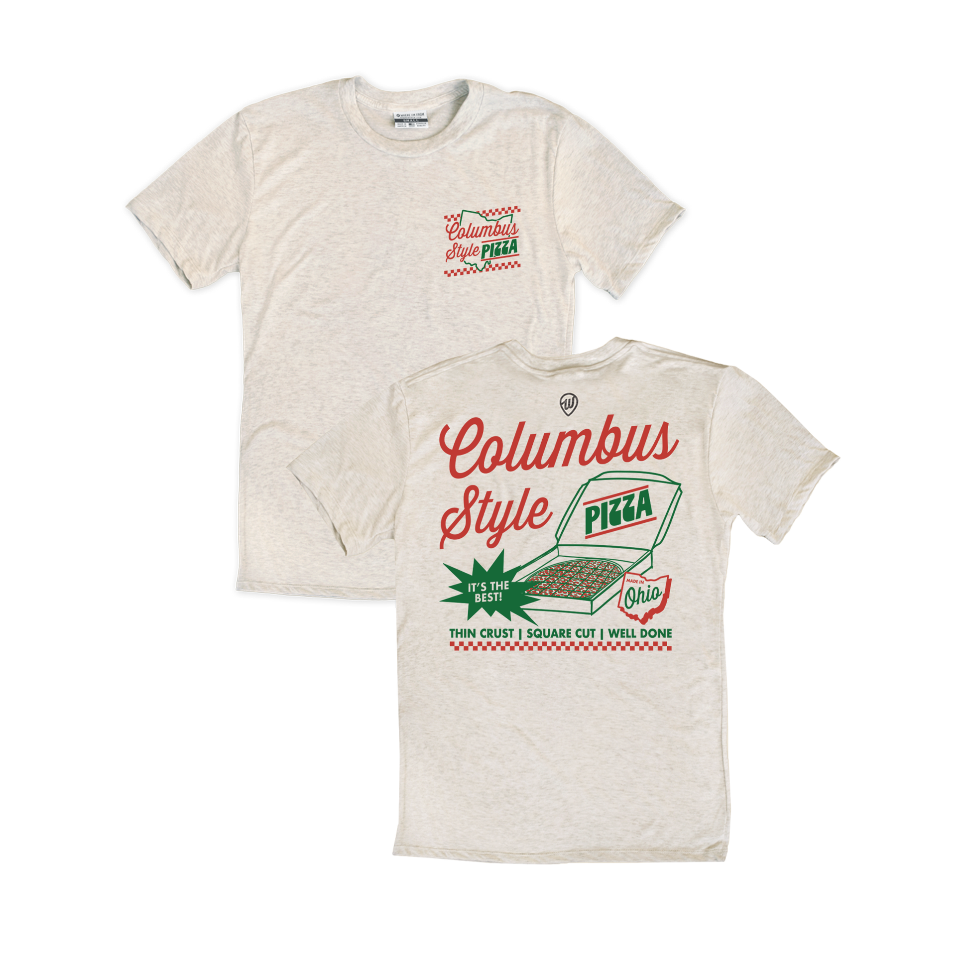 Columbus Style Pizza Tee