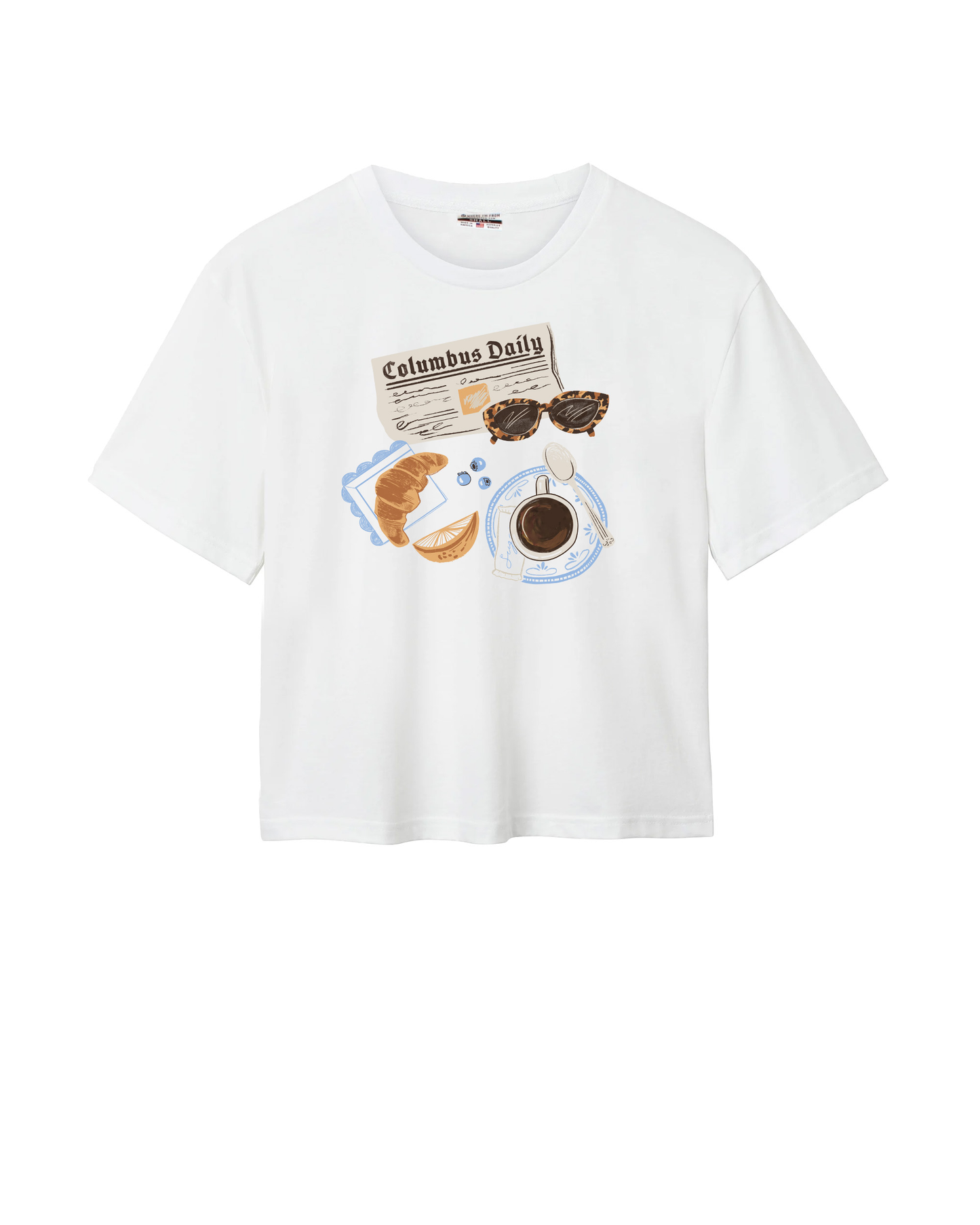 Columbus Newspaper Easy Tee