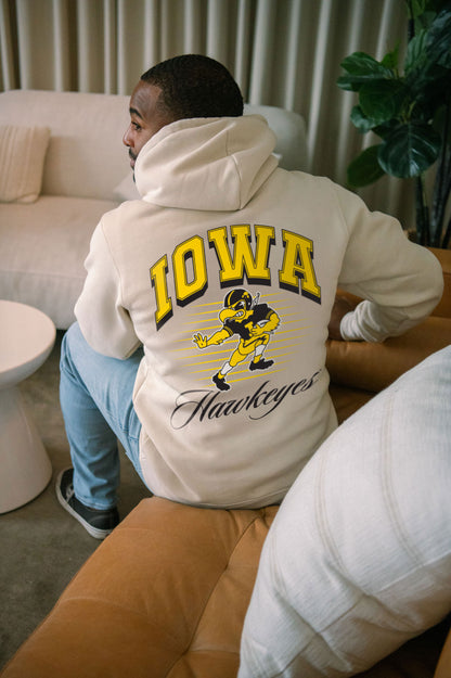 Iowa Hawkeyes Patch Cotton Hoodie