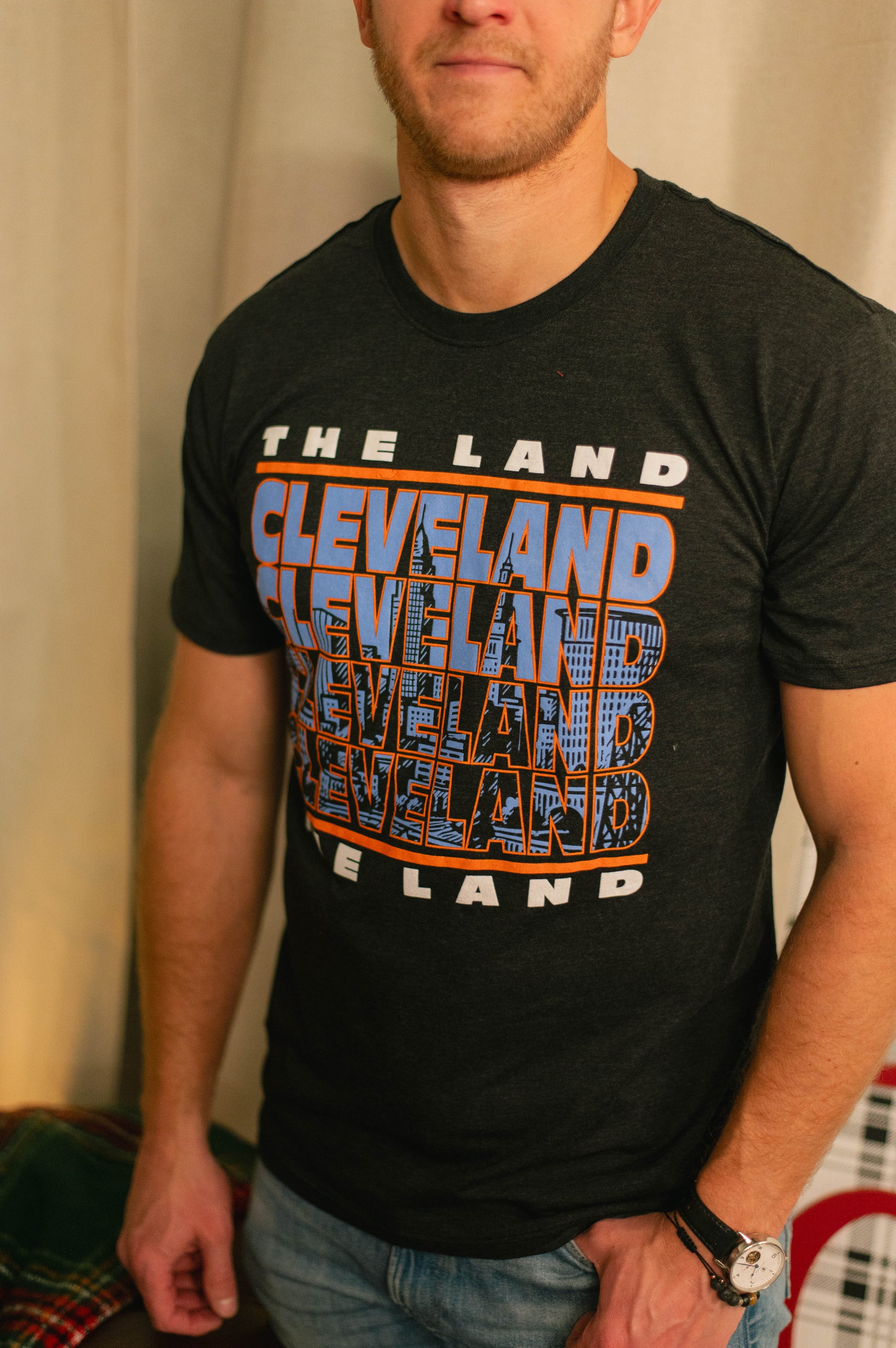 Cleveland Retro Repeat Skyline Tee