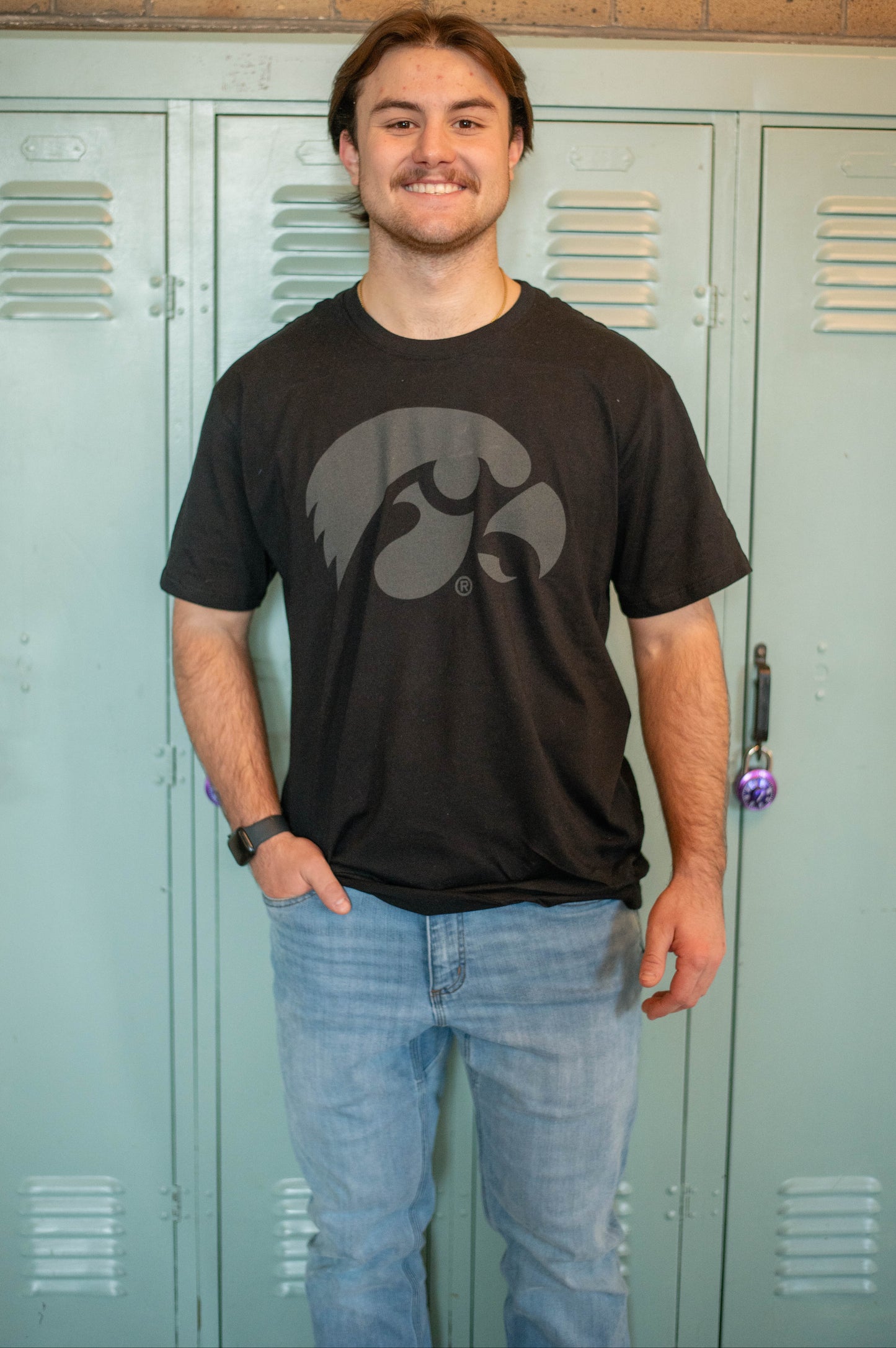 Iowa Hawkeyes Logo Cotton Tee