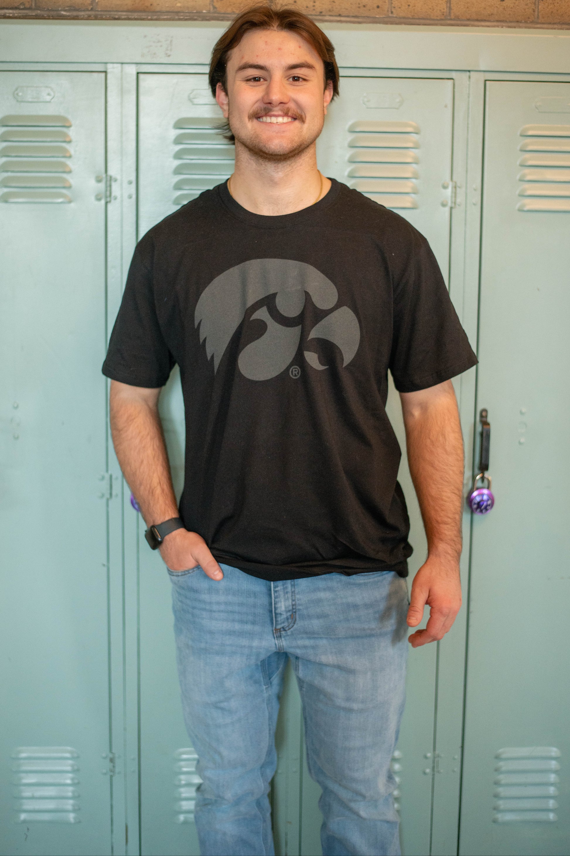 Iowa Hawkeyes Logo Cotton Tee