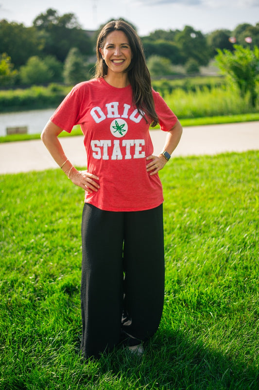 Ohio State Buckeye Leaf Tee