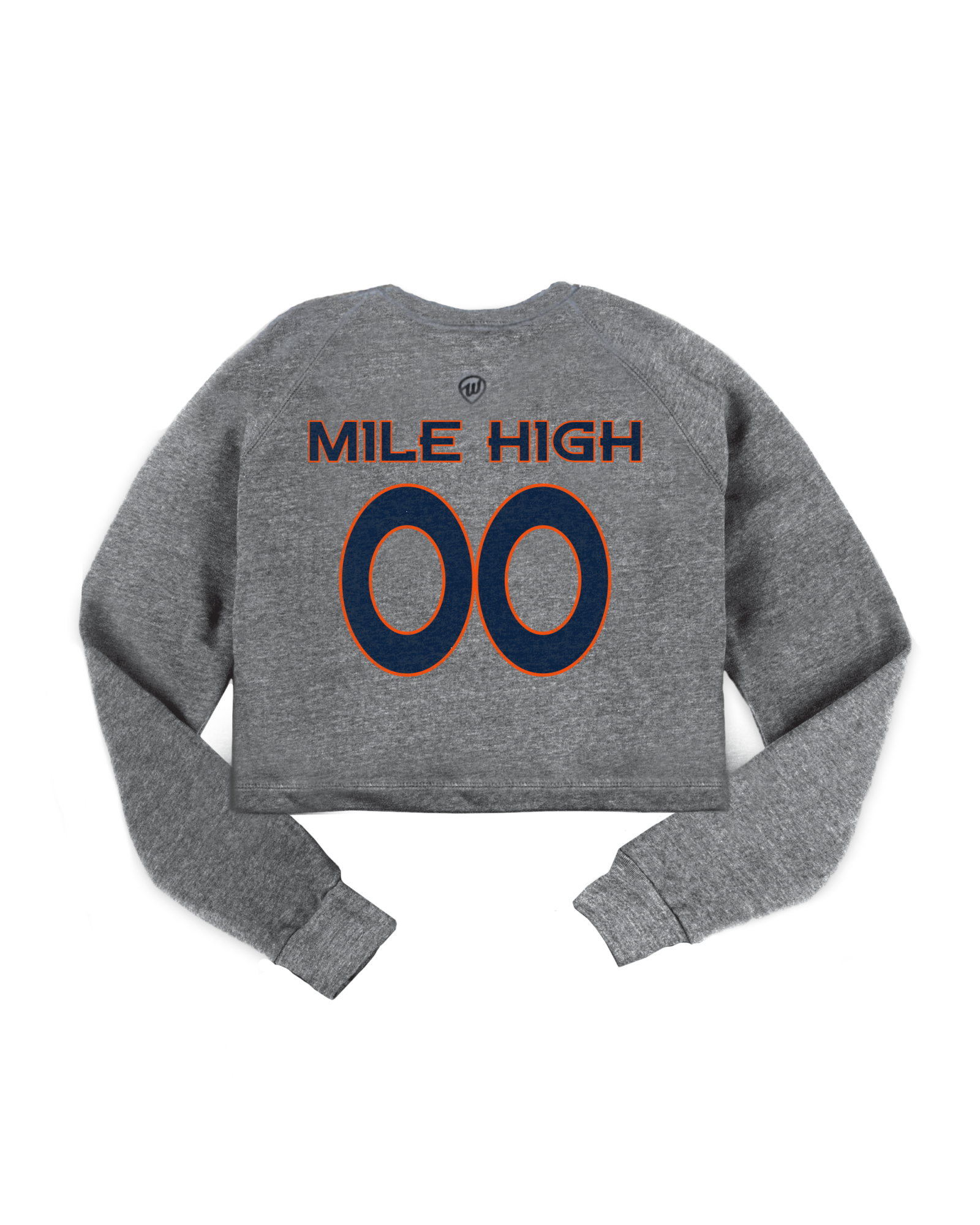 Denver Jersey Cropped Crew Sweatshirt