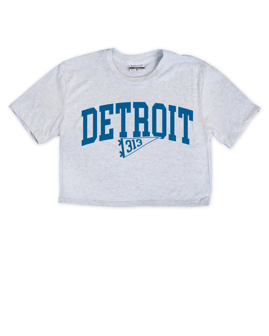 Detroit Pennant Cropped Tee