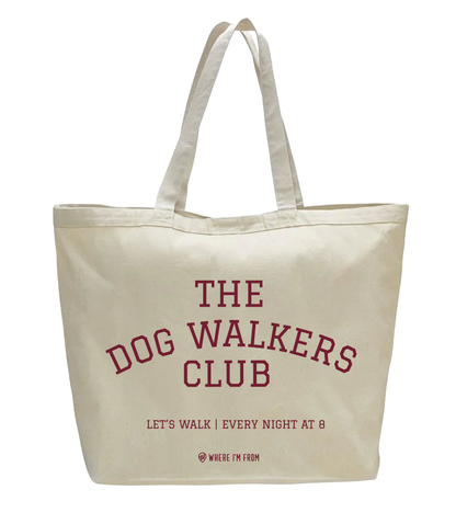 The Dog Walkers Club Large Tote