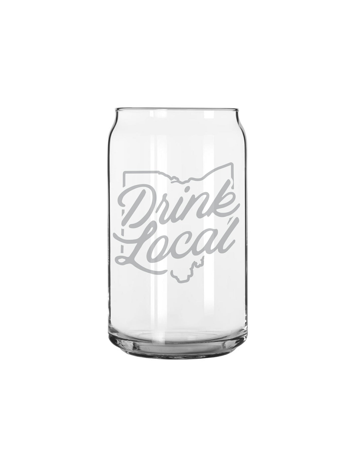 Drink Local Can Glass