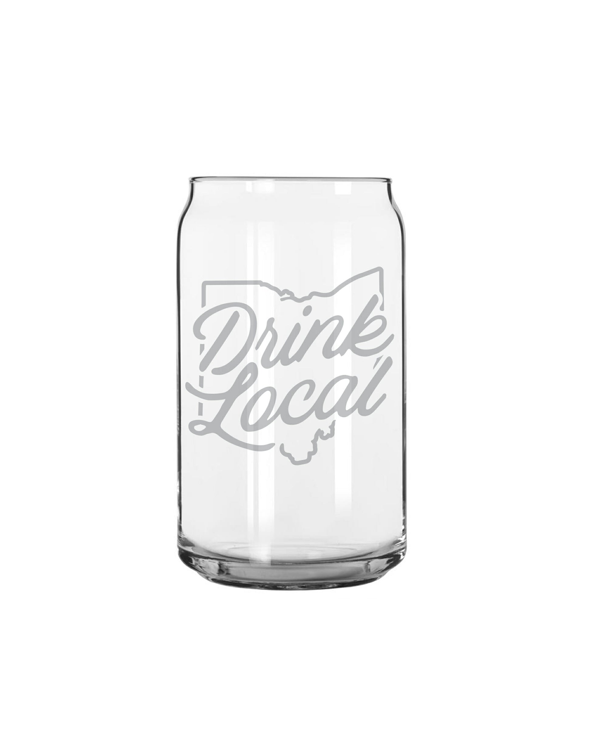 Drink Local Can Glass