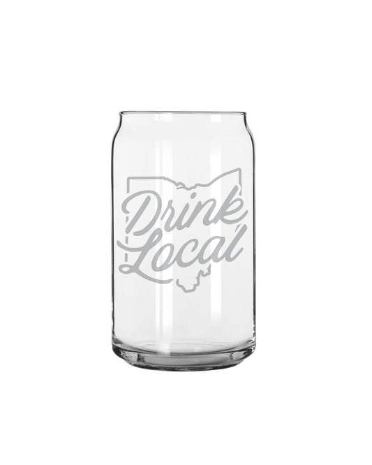 Drink Local Can Glass
