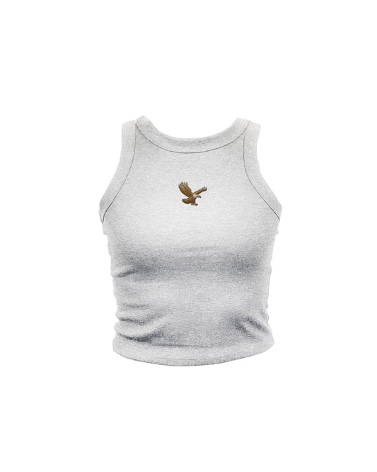 Eagle Embroidered High Neck Tank