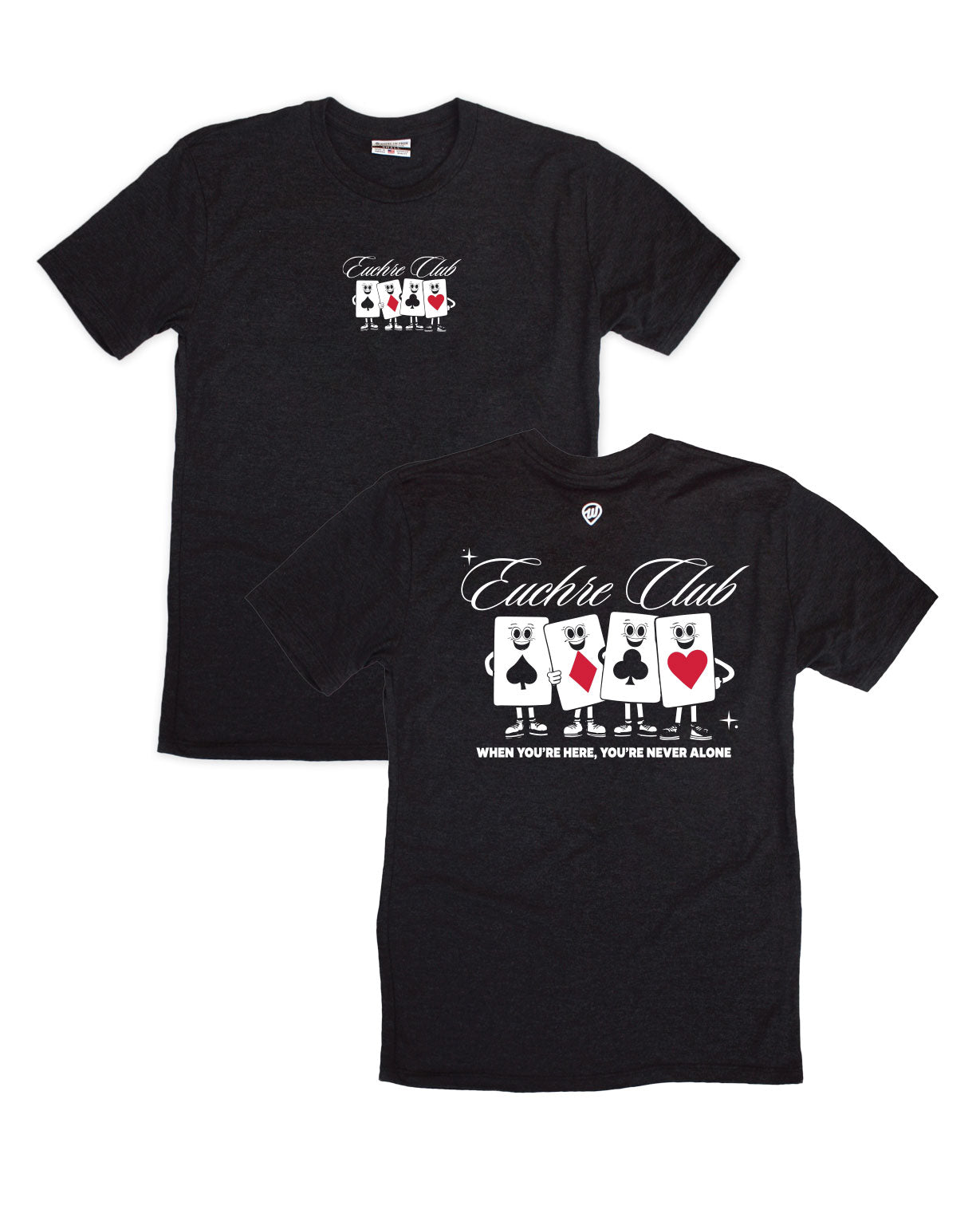 Euchre Club Dancing Cards Tee