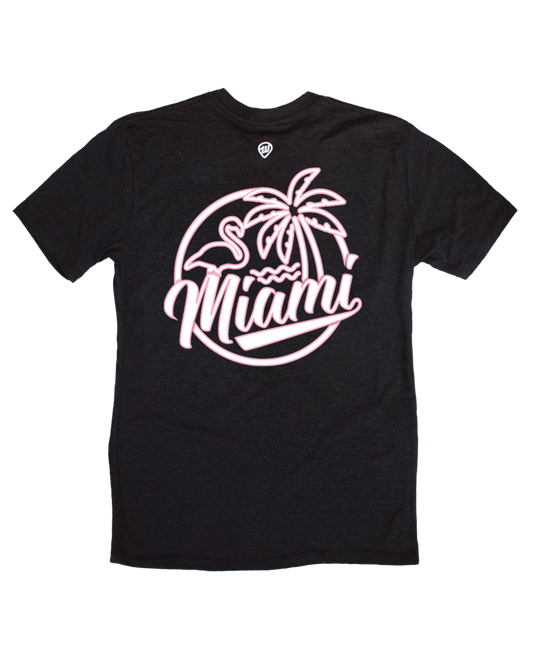 Miami Flamingo Front/Back Tee