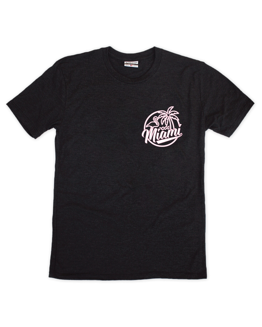 Miami Flamingo Front/Back Tee