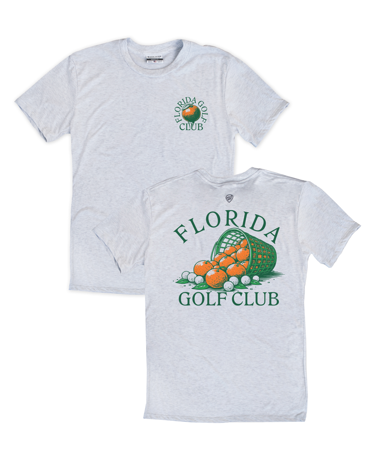 Florida Golf Ball Bucket Front/Back Tee