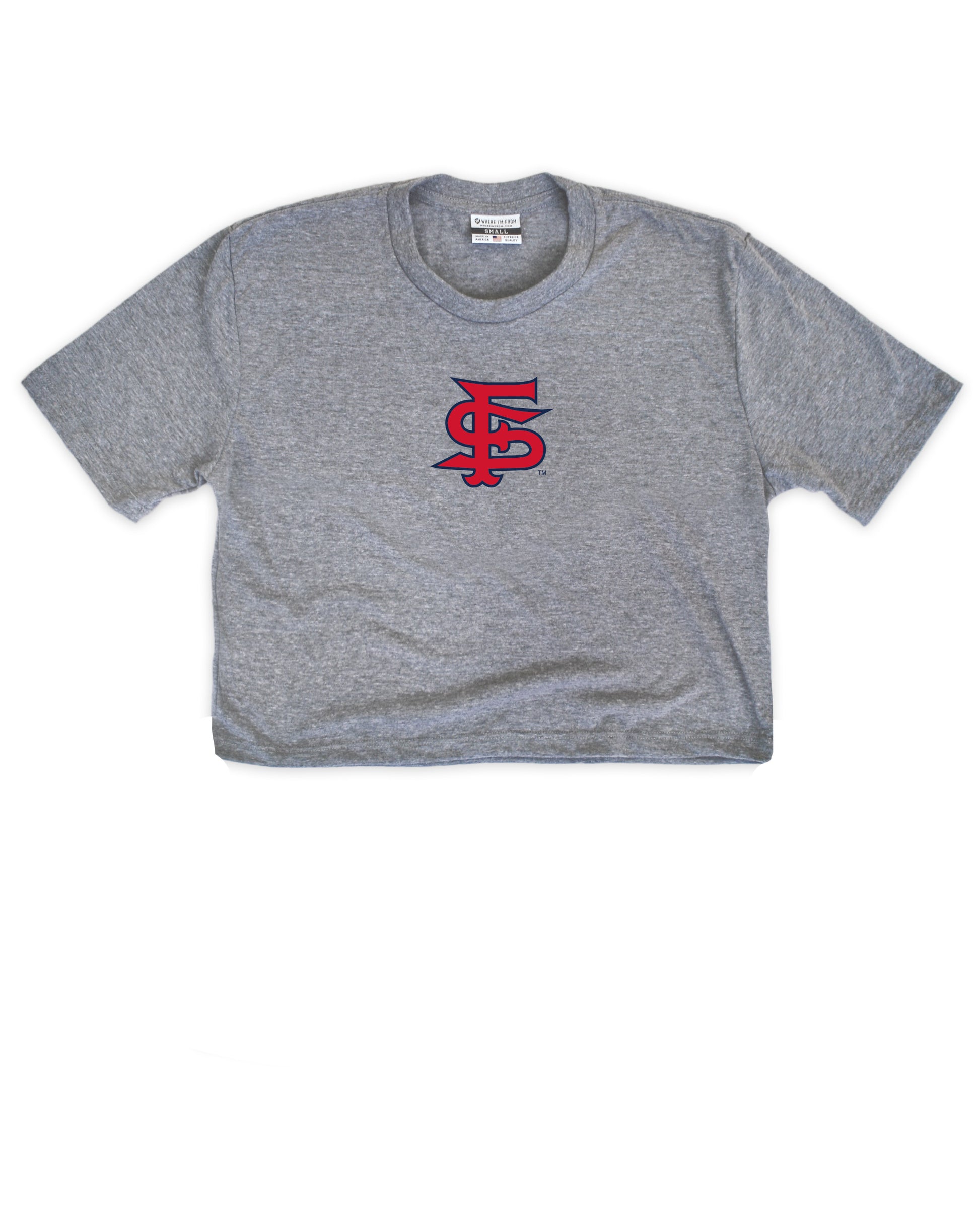 Fresno State University Logo Cropped Tee