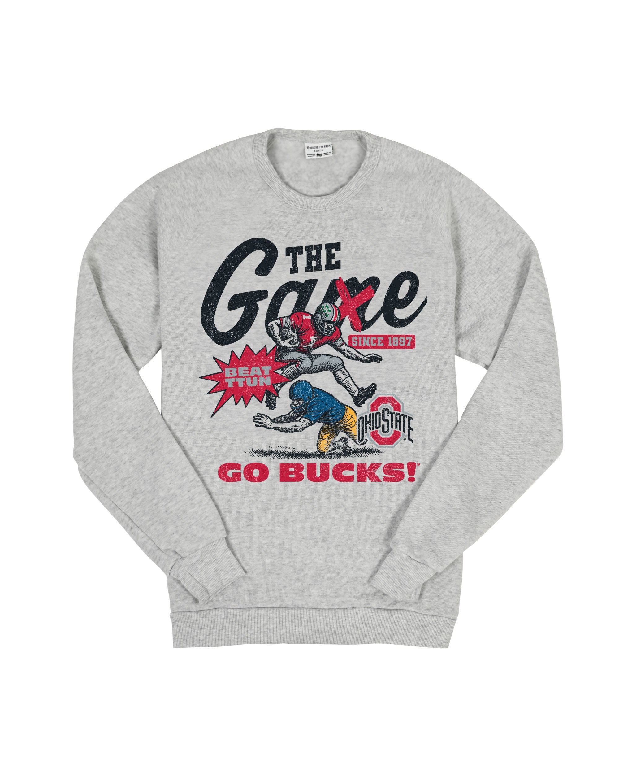 Ohio State The Game Sweatshirt | Vintage Rivalry Crew – Where I'm From