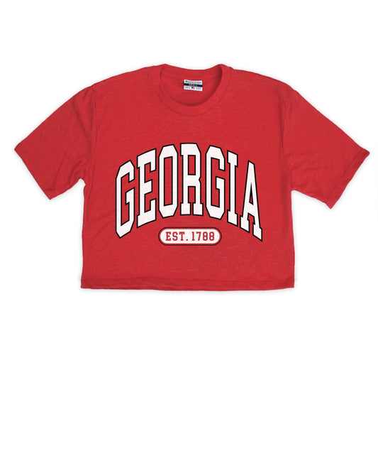 Georgia Oversized Est Cropped Tee