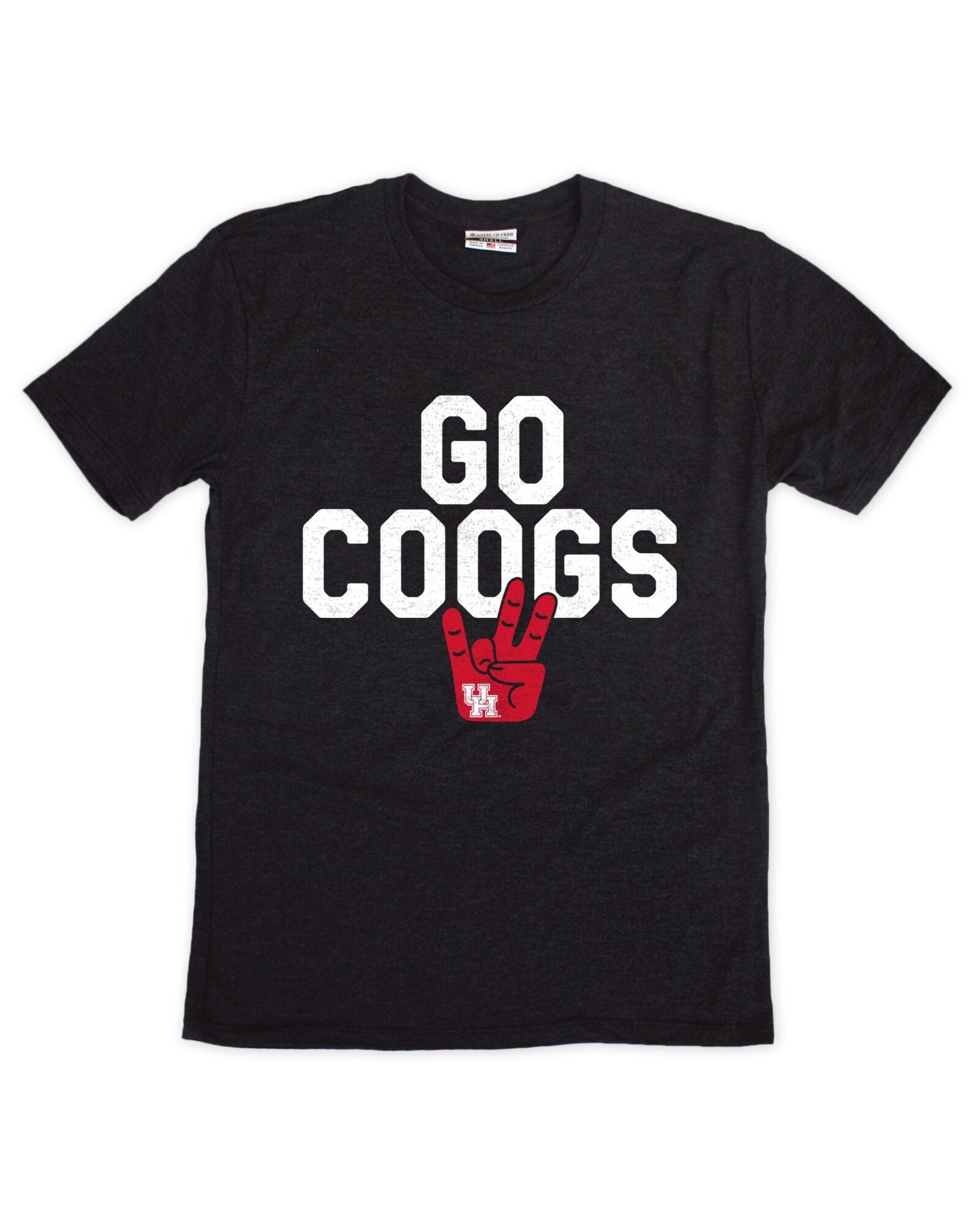 Go Coogs Hand Black Crew | Officially Licensed – Where I'm From