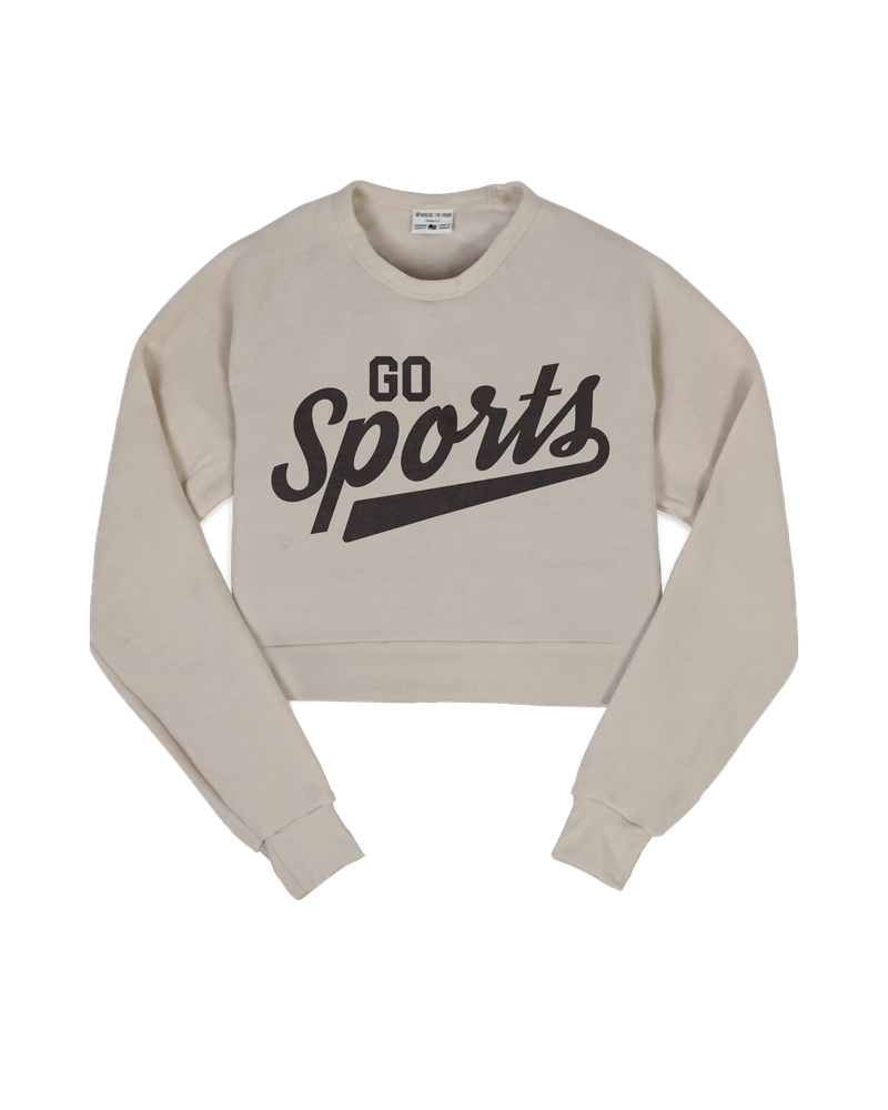 Go Sports Cropped Crew Sweatshirt