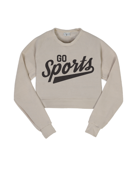Go Sports Cropped Crew Sweatshirt
