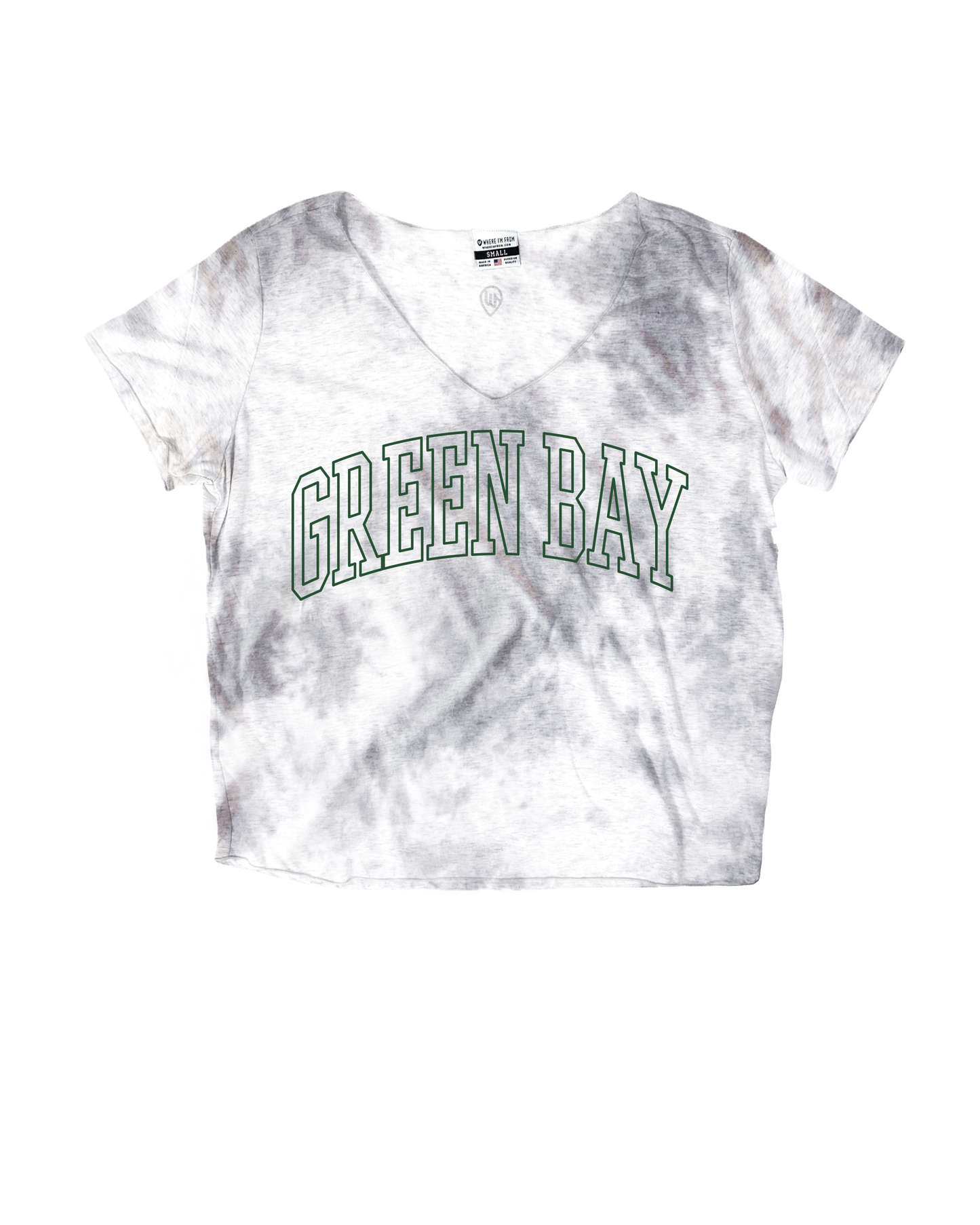Green Bay Outline Cropped Tee