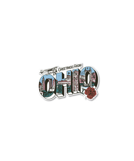 Greetings From Ohio Sticker