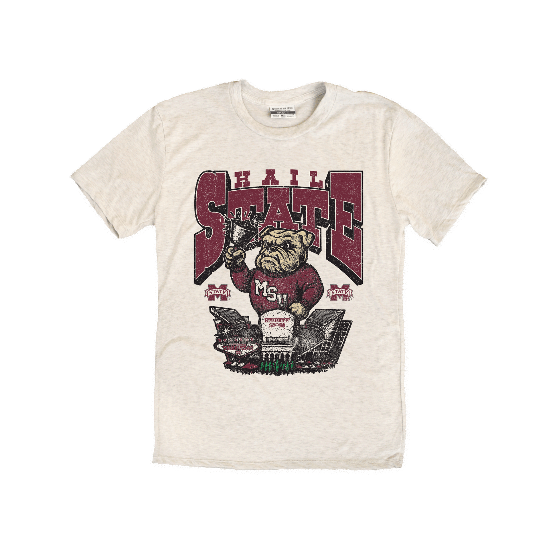Hail State Bulldog Stadium Tee