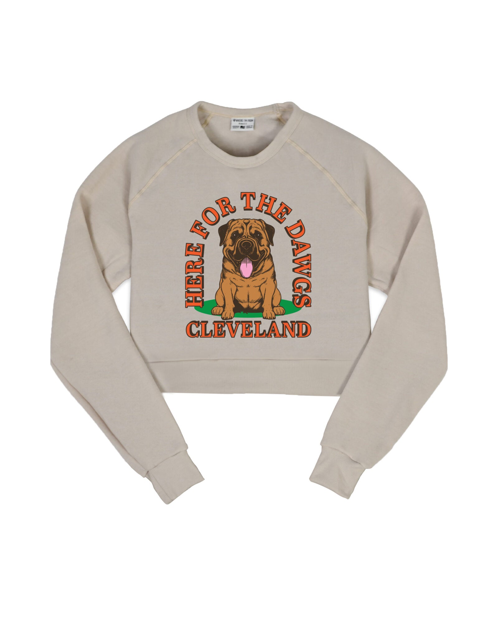 Here For The Dawgs Cropped Crew Sweatshirt