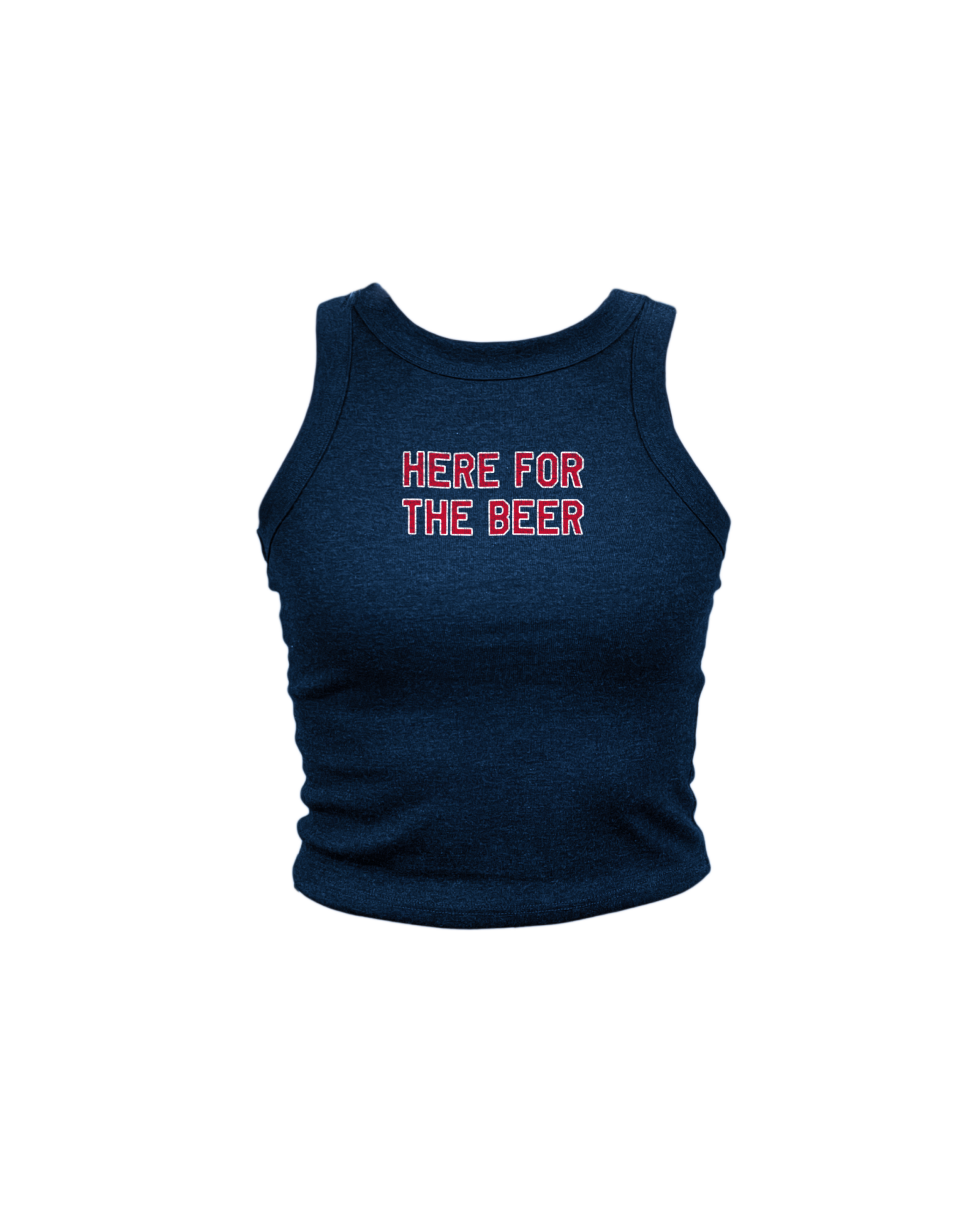 Here For Beer High Neck Tank