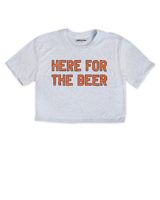 Cincy Here For Beer Cropped Tee